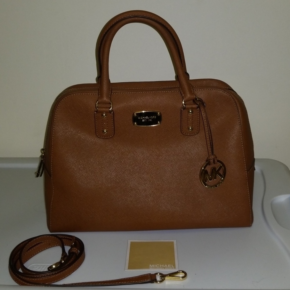 Saffiano leather Michael Kors satchel